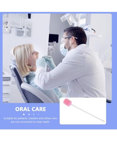 Healifty 100-Piece Disposable Cotton Swabs for Oral Hygiene | Neutral Foam Mouth Care Sticks | Comfort & Clean Health (Pink) - Buy Online on GoSupps.com