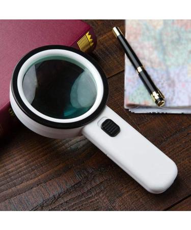 Magnifying Glass 30 Times Magnifying Glass 12 LED Lights Optical Glass for The Elderly Made in China - Buy Online on GoSupps.com