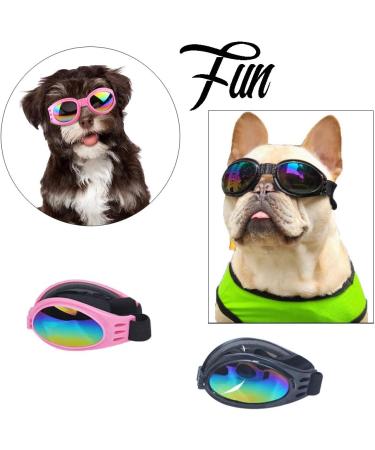 2Pcs Stylish Pet Glasses - Dog Sunglasses for UV Protection & Windproof Eyewear - Buy Online on GoSupps.com