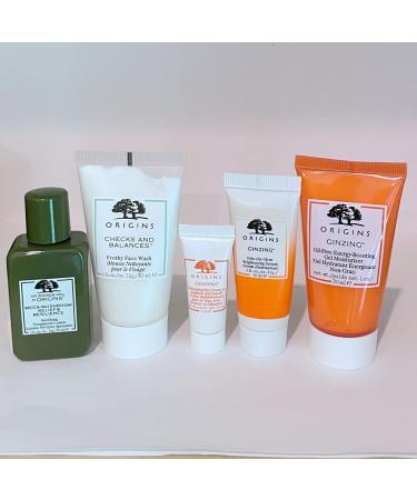 Origins Ginzing Travel Set - Energy-Boosting Gel Moisturizer Eye Cream Serum & Cleansers | Shop Internationally - Buy Online on GoSupps.com