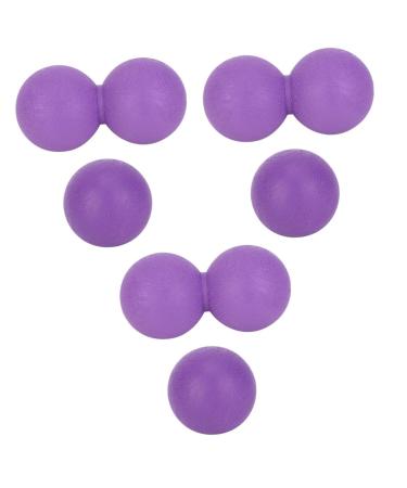 Healvian 6 STK Yoga-Ball Lacrosse Massage peanut massage fitness-scooter foot massager Fitnessball Manual massage peanut-lacrosse lacrosse ball peanut balls violet TPR household
