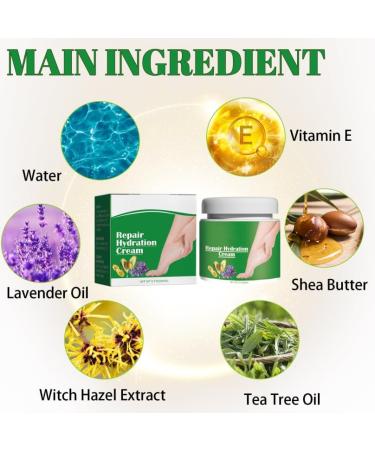 COALHO Heel Repair & Hydration Cream Rapid Crack Repair Foot Cream Anticracking Moisturizing Foot and Hand Cream Provides Comfortable Care 3 pieces - Buy Online on GoSupps.com