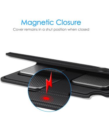 Fintie Protective Cover for Alivecor Kardia Mobile | Premium PU Leather Case with Magnetic Lock & Key Holder | EKG Heart Monitor Accessory - Black - Buy Online on GoSupps.com