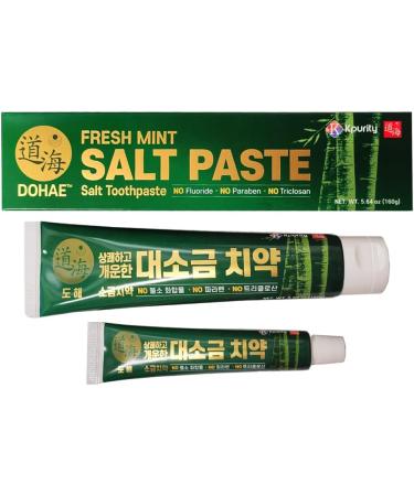 Kpurity 2 Pack of Fresh Mint Bamboo Salt Toothpaste 160g (11.28 (Pack of 2) Fresh Mint) - Buy Online on GoSupps.com