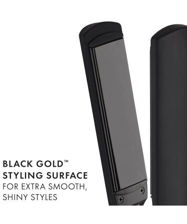 Hot Tools Pro Artist Black Gold Flat Iron - 1-1/4" | Long Lasting Extra Smooth Styles | Premium Hair Styling Tool for International Shipping - Buy Online on GoSupps.com