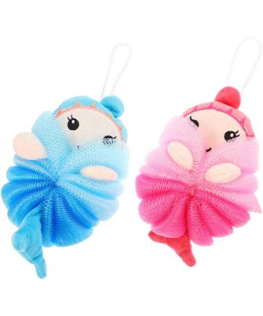 Healeved 8 Pcs Cartoon Bath Sponge Set - Kid-Friendly Exfoliating Loofah & Shower Pouf for Ultimate Clean & Fun - Buy Online on GoSupps.com