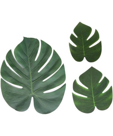 Zerodeko Personalized Gift 36 Pcs Home Decoration Supplies Artificial Leaves Fake Monstera Leaves Simulation Green Turtle Leaves Artificial Plants Household Personalised Gifts - Buy Online on GoSupps.com