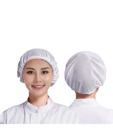 3PCS Mesh Sleep Caps Bouffant Caps White Hair Nets Women Mesh Bonnet Protective Night Cap Sleeping Caps Head Hair Covers