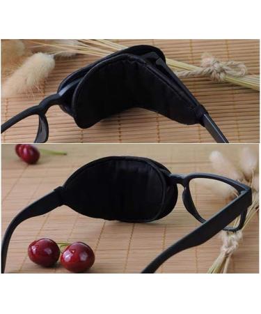 Silk Eye Mask for Amblyopia & Strabismus | Correct Lazy Eye Training - Kid & Adult Size (Black - Buy Online on GoSupps.com