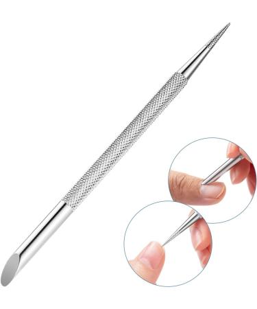 Metal Stainless Steel Cuticle Pusher Manicure Stick Cuticle Remover Professional Care Tool Dotting Pen - Buy Online on GoSupps.com