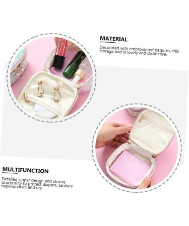 SEWOART 2pcs Yarn Thorn Hygiene Bag Menstrual Period Sanitary Pouch Nursing Pad Pouch Sanitary Napkin Bag Travel Organizer Bags Travel Cosmetic Bags for Women Toiletry Organizer Change Bag - Buy Online on GoSupps.com