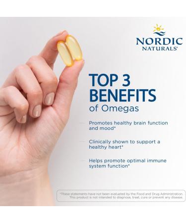 Nordic Naturals Ultimate Omega - 1280mg Omega-3 Fish Oil, EPA & DHA, 60 Soft Gels - Supports Brain & Heart Health, Non-GMO - Buy Online on GoSupps.com