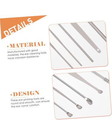 FRCOLOR 6sets Ear Cleaning Tool Earwax Removal Kit Cleaning Ears Portable Earwax Cleaner Made of Material Assorted Colorx2pcs 9.2X0.5X0.5CMx2pcs - Buy Online on GoSupps.com