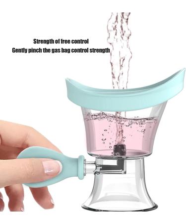 Silicon Eye Wash Cup Air Pressure-Driven Tool for Refreshing Eye Cleanse Counteracts Screen Fatigue and Makeup Leftovers(Blue) - Buy Online on GoSupps.com