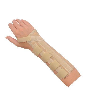 Rolyan AlignRite Wrist Support - Left Medium Long Length Brace for Comfortable Stabilization & Ergonomic Thumb Opening - Breathable Support for Full Finger Motion - Buy Online on GoSupps.com