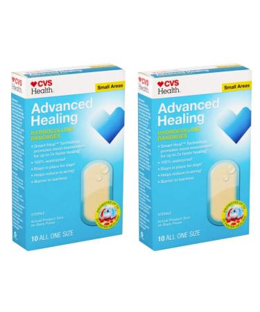 CVS Health Advanced Healing Hydrocolloid Bandages (Small Areas 2 Pack)