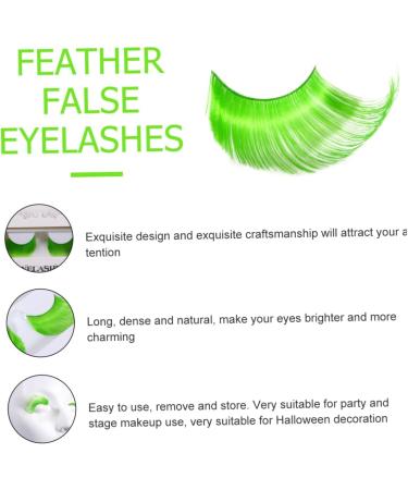 Didiseaon 10 Pairs Halloween Extra Long False Eyelashes Halloween False Eyelashes Halloween Party Favor 3d Eyelashes Colored Mascara Fake Eyelash Dance Costume Chemical Fiber Cosplay Girl - Buy Online on GoSupps.com
