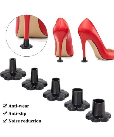 Stallry 10 Pairs High Heel Protectors for Wedding Shoes - Clear Grass Heel Stoppers in 5 Sizes for Women - Buy Online on GoSupps.com