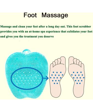 Shower Foot Scrubber with Non-Slip Suction Cups - Exfoliate and Increase Circulation (2 Pack) - Buy Online on GoSupps.com