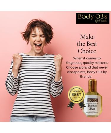 Body Oils by Brenda Egyptian Musk Body Oil Pure Thick Uncut Authentic Original Fragrance Unisex All-Natural Classic Concentrated Scent (1/2 oz.) - Buy Online on GoSupps.com