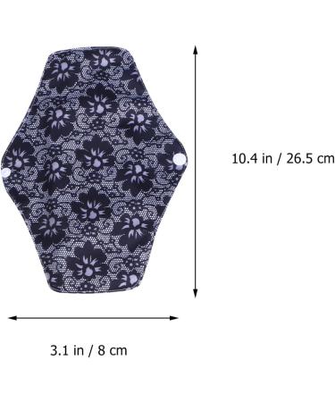 7Pcs Washable Bamboo Charcoal Reusable Menstrual Pads Set with Wet Bag - Eco-Friendly Menstrual Cloth Pads & Panty Liners for Women - Buy Online on GoSupps.com