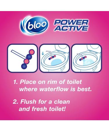 Bloo Limited Edition Tulip Clear Water Toilet Rim Block - Anti-Limescale Cleaning Foam - 3 Pack - Buy Online on GoSupps.com