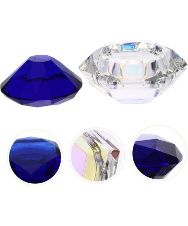 Angoily Nail Art Crystal Cup Clear Glass Jars Glass Dappen Dish Liquid Crystal Cup Cosmetics Glass Jar Nails Powder Storage Jar Manicure Glass Container Empty Hand Model Colorful - Buy Online on GoSupps.com