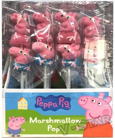 Peppa pig marshmallow pops (16) - Buy Online on GoSupps.com