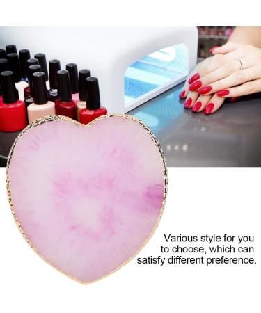 Nail Art Plate - Delicate Resin Heart Styling Tray in Purple | Long-lasting & Durable Nail Color Tool for Creative Designs - Buy Online on GoSupps.com