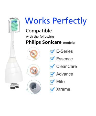 Relax Artist Replacment Brush Heads Compatible with Philips Sonicare E-Series Essence Xtreme Elite Advance and CleanCare Electric Toothbrush Toothbrush Replacment Heads Refills 6 Pack - Buy Online on GoSupps.com