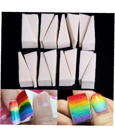 1 Set Nail Art Gradient Sponge Stamp - Triangle Shade Transfer Template for DIY Manicure | Nail Art Accessories - Buy Online on GoSupps.com