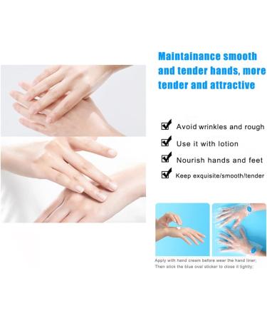 200 Counts Paraffin Wax Bath Liners Hands & Feet Disposable Large Plastic Mitt Bags and Sock Liners Therapy Wax Refill Socks & Gloves Cozy Hand Foot Covers with Stickers for Women Men - Buy Online on GoSupps.com