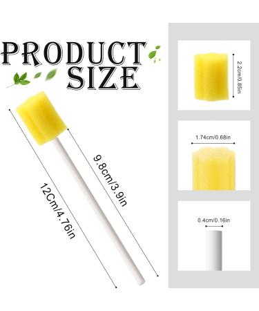 Buy Sterile Oral Sponges - 100 pcs Yellow Dental Swabs for Perfect Oral Hygiene | Mouth Care Foam & Cotton Swabs - Buy Online on GoSupps.com