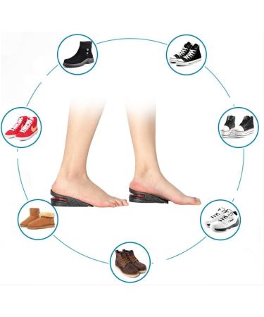 Increase Heel Insoles - Unisex Height Increase Cushioned Insoles | Invisible Shoe Lifts for Comfort & Style - Buy Online on GoSupps.com