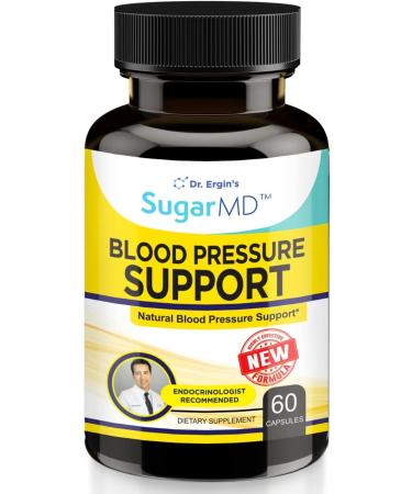SugarMD Dr. Ergin's Advanced Natural Blood Pressure Supplement - New and Improved - 60 Capsules