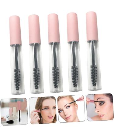 Healeved 25 Pcs Mascara Tube Cosmetic Containers Makeup Eyelash Brush Abs Pink Filling Lip Gloss Tube - Buy Online on GoSupps.com