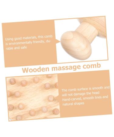 Healeved 3 Pcs Wooden Massage Comb Set | All Natural Beech Meridian Combs for Kids | International Shipping - Buy Online on GoSupps.com