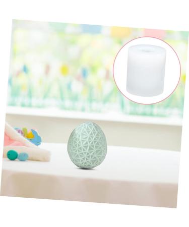 STOBOK Easter Egg Mold Silicone Molds Easter Soap Diy Supply Candle Mold Decorations Vertical Stripes White 7x6.5cm - Buy Online on GoSupps.com