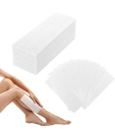 100Pcs White Wax Strips Paper for Bikini, Facial, and Body Waxing - Non Woven Strips for Women, Men, and Girls - Buy Online on GoSupps.com