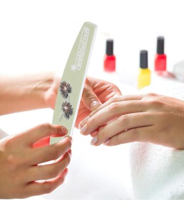 25-Piece Professional Nail Files and Buffers - Washable Acrylic Files in Various Grits - Coarse Emery Boards for Gel Nails - 25 Count with Leaf Prints - Buy Online on GoSupps.com
