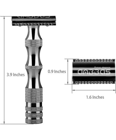 Anbbas Safety Razor Double Edge Wet Shaver for Men & Women | Includes 10 Razor Blades - Perfect for Smooth Shaving - Buy Online on GoSupps.com