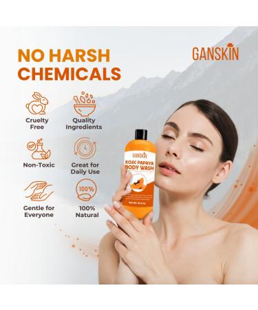 Kojic Acid Soap for Hyperpigmentation Skin Brightening Kojic Papaya Body Wash Dark Spot Soap Reduces Acne Scars and Evens Skin Tone Turmeric Body Wash for Brighter Glowing Face - Buy Online on GoSupps.com