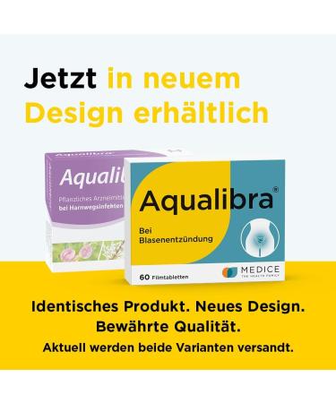 Aqualibra 60 Film-Coated Tablets for Cystitis & Urinary Tract Infection | Herbal Antibiotic Alternative | 12+ Years | Fast International Shipping - Buy Online on GoSupps.com