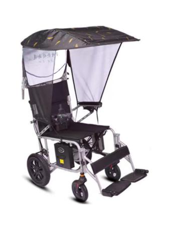 Electric Wheelchair Parasol Adjustable Wheelchair Sun Shade Rain Cover Ventilation Is Not Stuffy 7 In 1 Glue Coating for Most No Handle Wheelchairs