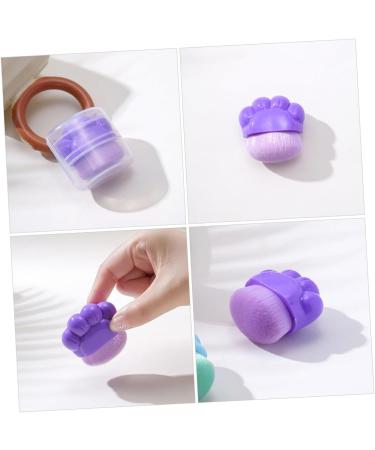 HONMEET Plastic Cosmetics Brush Blush Brush for Cheeks Brush for Makeup Artificial Fiber Purple Brush - Buy Online on GoSupps.com