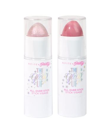 Petite 'n Pretty - Double the Glow All Over Stick Duo for Kids Children Tweens and Teens - Made in the USA (Double the Glow)
