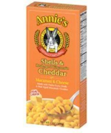 Annie's Homegrown Macaroni and Cheese Organic Shells and Real Aged Cheddar 177 g Box of 12 - Buy Online on GoSupps.com