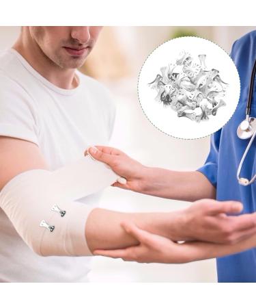 50pcs Aluminum Bandage Fixing Clips | Elastic Bandage Buckles & Metal Fasteners for Medical Use - Buy Online on GoSupps.com