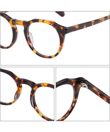 ZENOTTIC Blue Light Blocking Glasses - Round Frame Anti Blue Ray Eyeglasses for Gaming & Computer Use | Reduce Eyestrain & UV Glare - Tortoise Design - Buy Online on GoSupps.com
