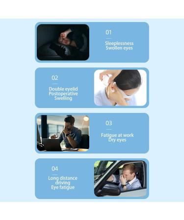Cooling Eye Cover - Cooling Eye Reusable Masque - Shading Design Sleeping Tool for Business Trip Travel Home and Car - Buy Online on GoSupps.com